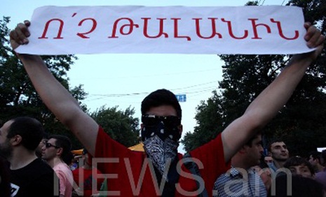 "No to Plunder" protesters to hold assembly against electricity price hike in Armenia